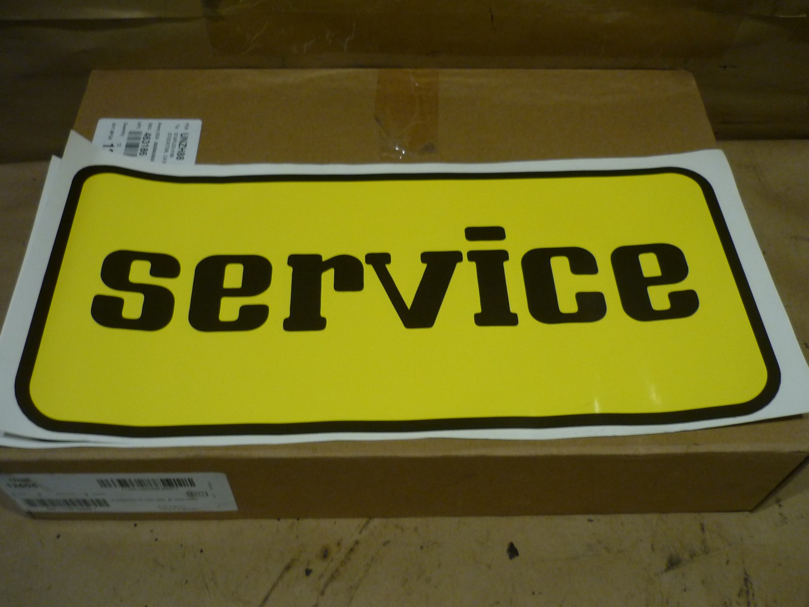 FERRARI Service Sign Sticker Type 17 1/4&Prime; x 8&Prime; Inch New