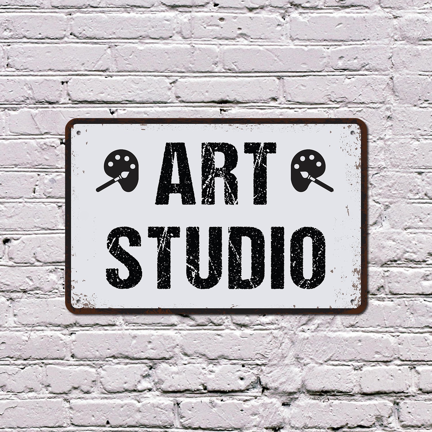 Art Studio Sign Paint Splash Create Daily Durable Perfect for Studios