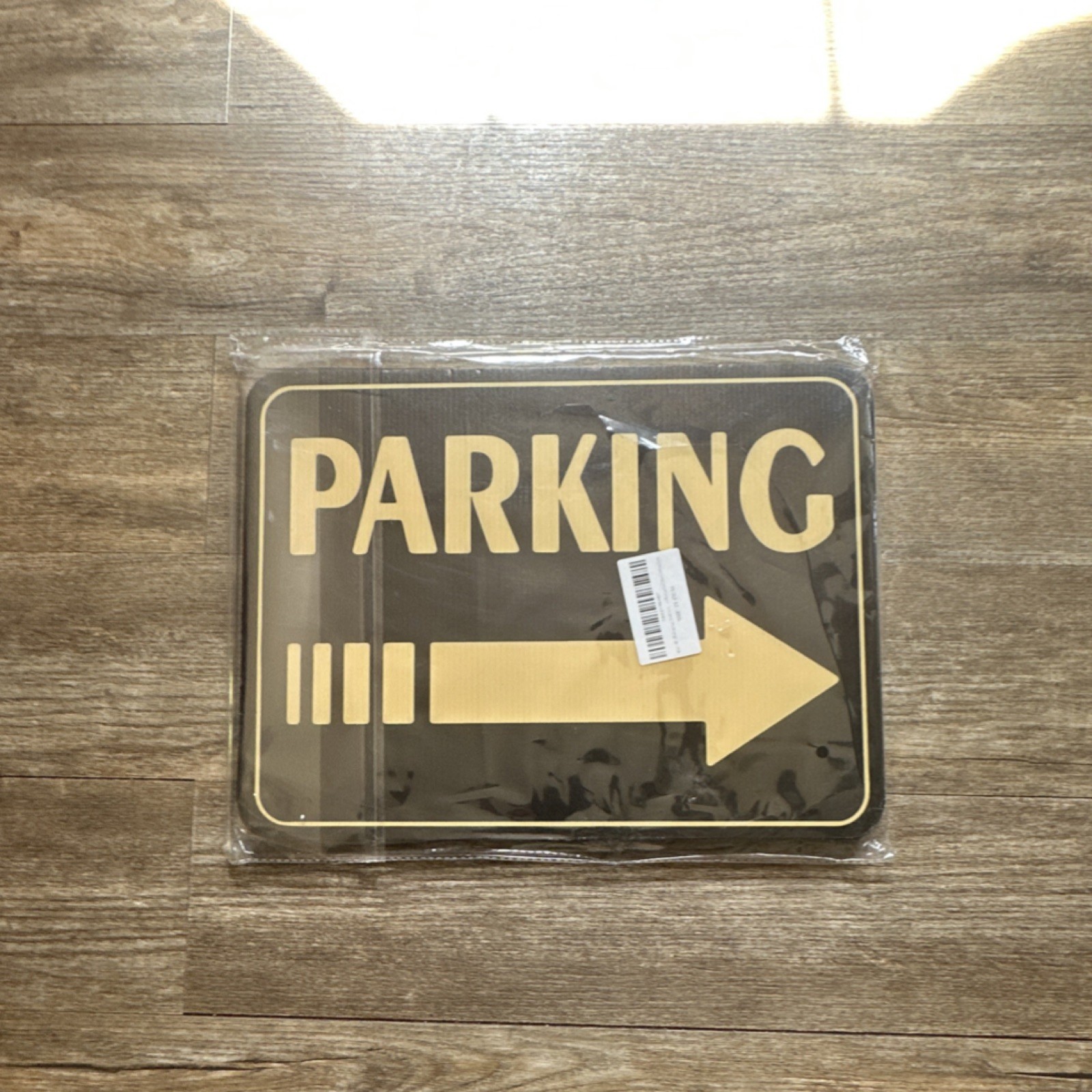 Black Gold Horizontal Parking Signs Left Right Arrow Business Hours Status