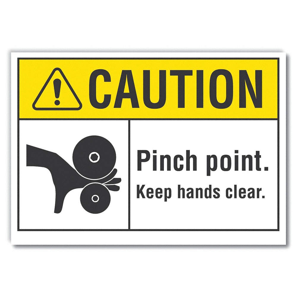 LYLE LCU3-0106-ED_10x7 Caution Sign,7inx10in,Non-PVC Polymer 455Z73