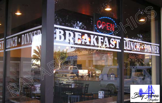Business Info Storefront Window Vinyl Lettering Decal Custom Text