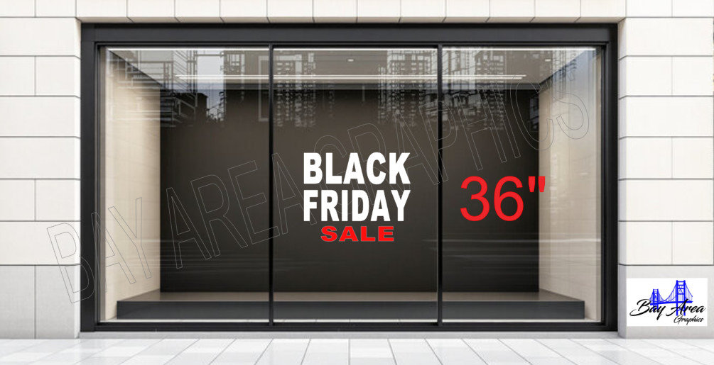 BLACK FRIDAY SALE Shop Window Decal *ORACAL 651 Vinyl Business Promotion Sign