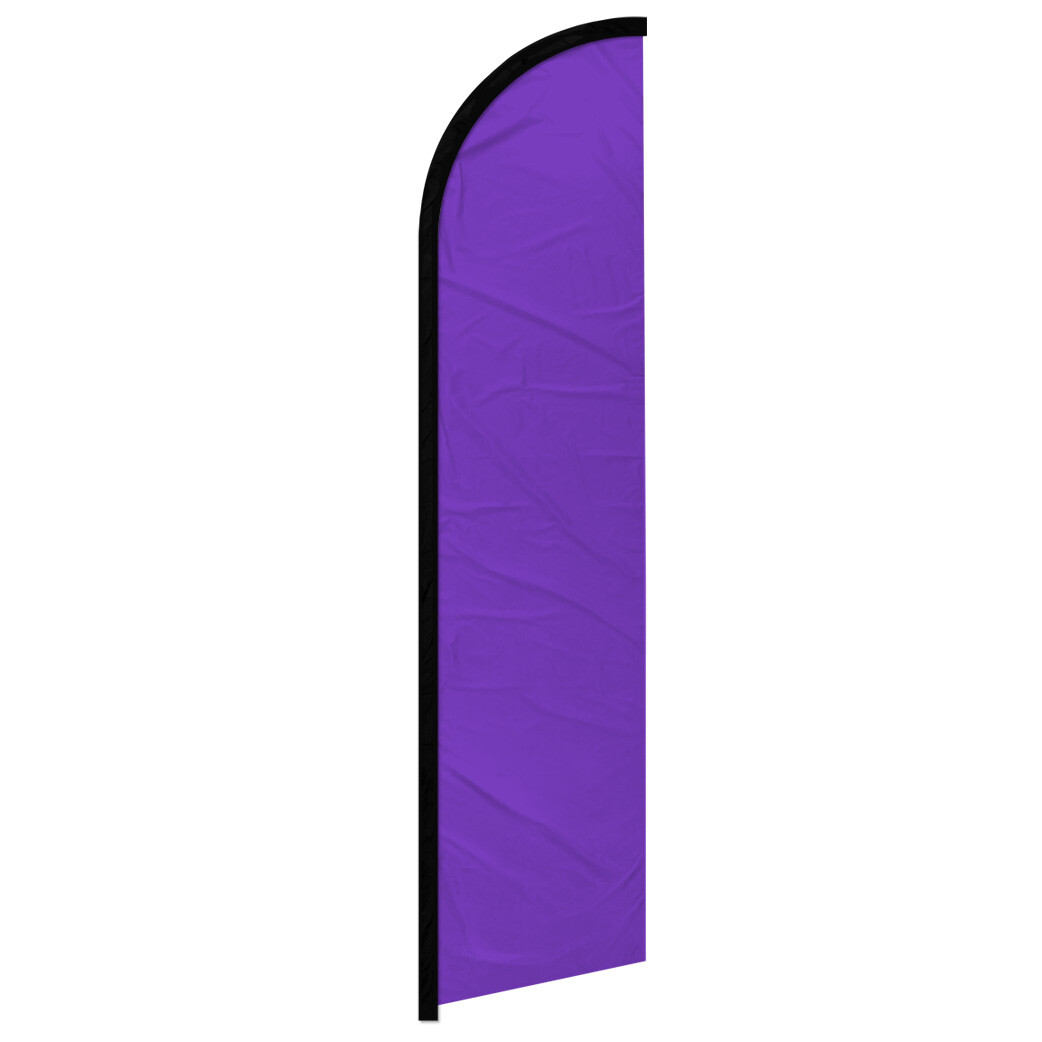 Solid Color Purple Windless Swooper Flag Purple Flag