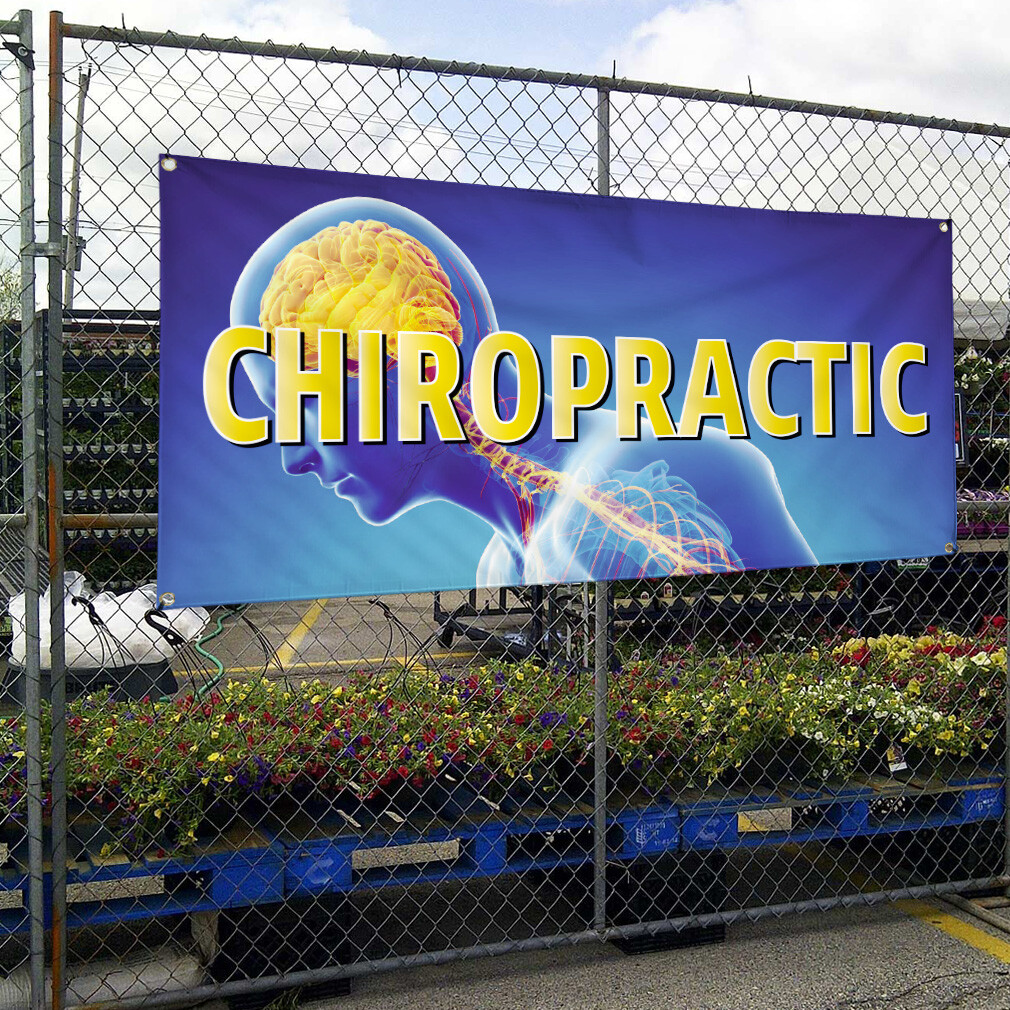 Vinyl Banner Multiple Sizes Chiropractic Business A Health Care Outdoor