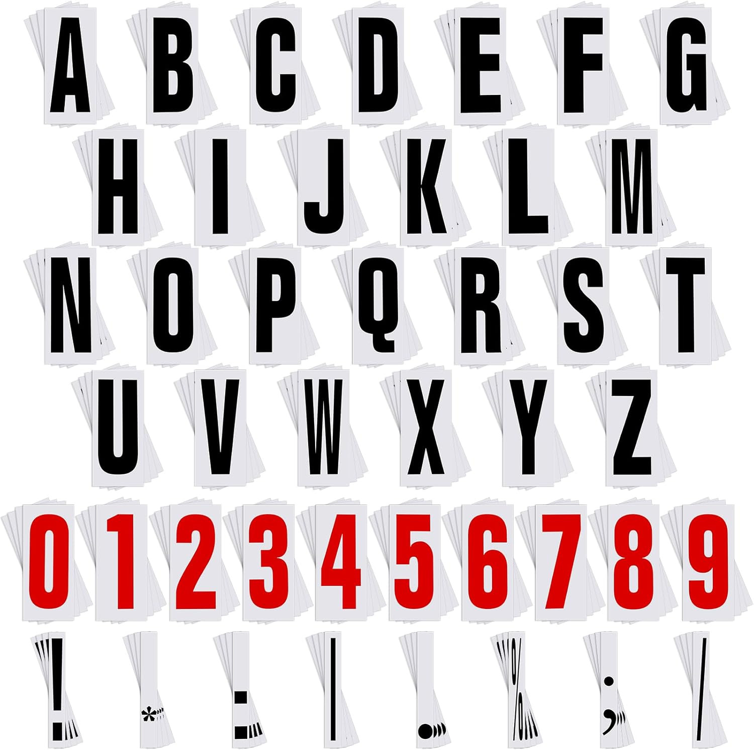 400 Pcs Marquee Sign Letters Flexible Plastic Letters on Flexible Panel for Outd