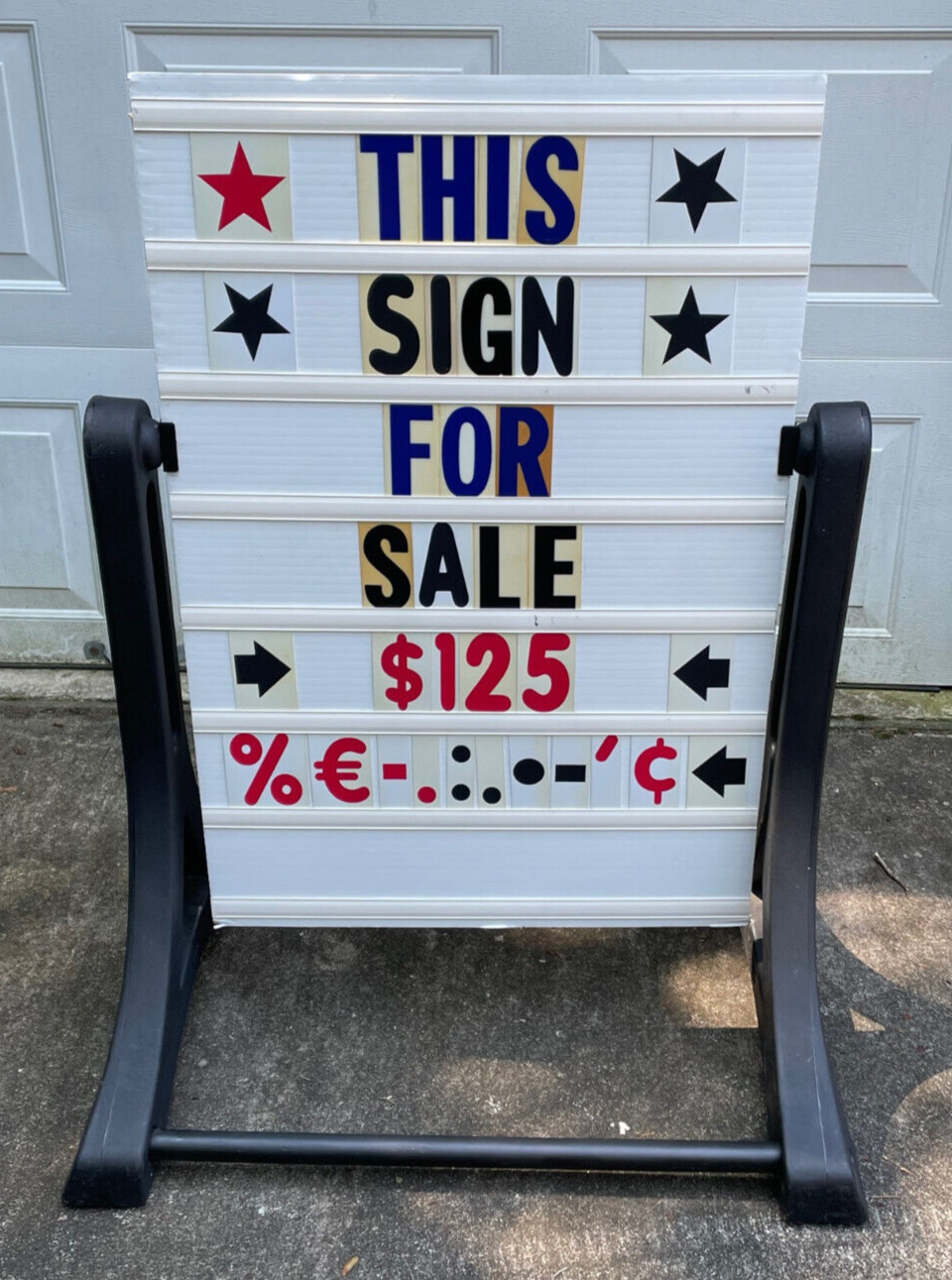 Magic Master Swinger Rocker Frameless Double Sided Sidewalk Sign Made In USA