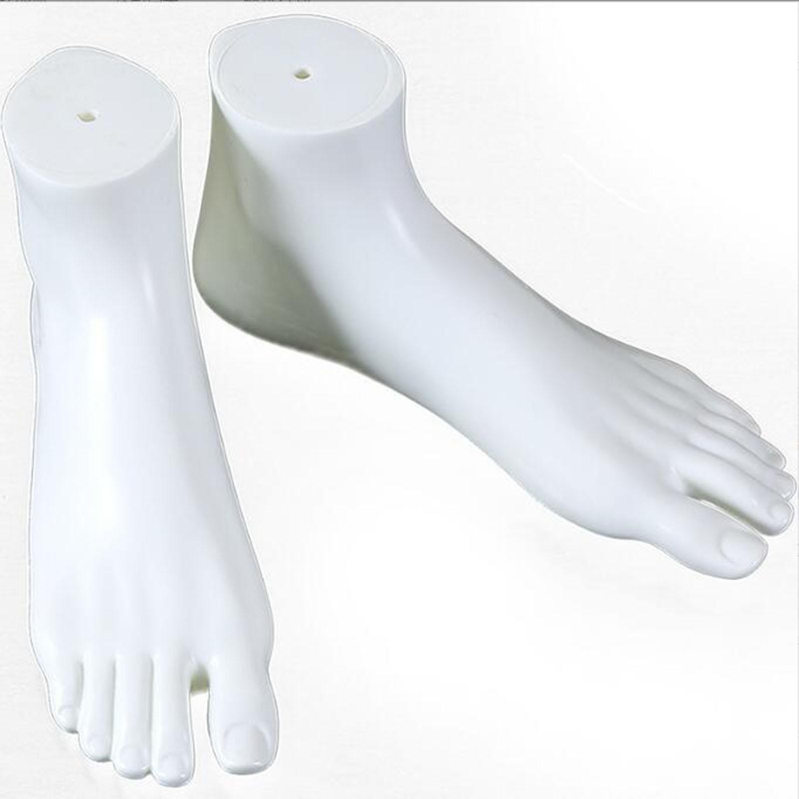 Mannequin Feet Socks Display Props Left and Shoes Feet Model for Sandal Short