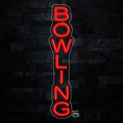 Bowling LED Neon Sign 6&Prime;L x 27&Prime;H #32093
