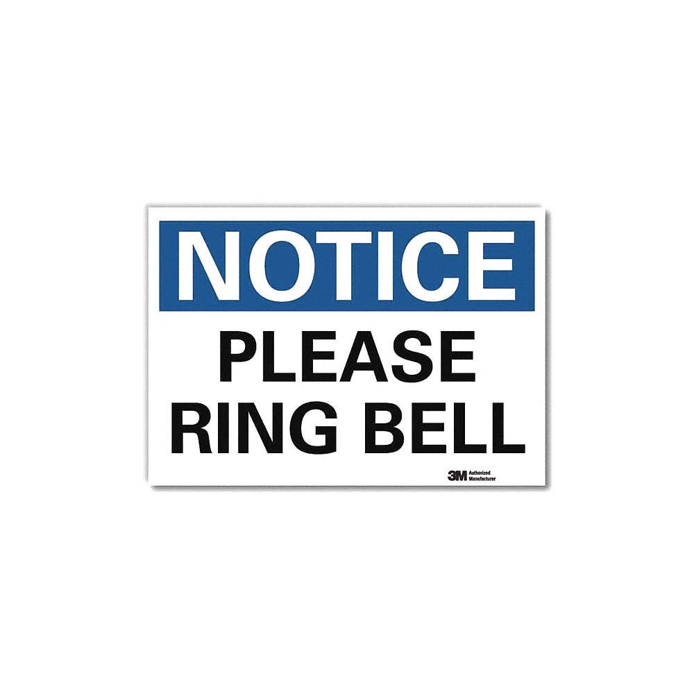 LYLE U5-1454-RD_10X7 Notice Sign,7inx10in,Reflective Sheeting 34JV23