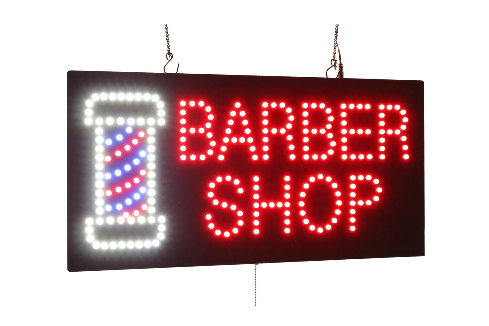 Barber Shop Sign, 24&Prime;x12&Prime;, 60x30cm, TOPKING, Signage, LED, Bright, Open, Sign…