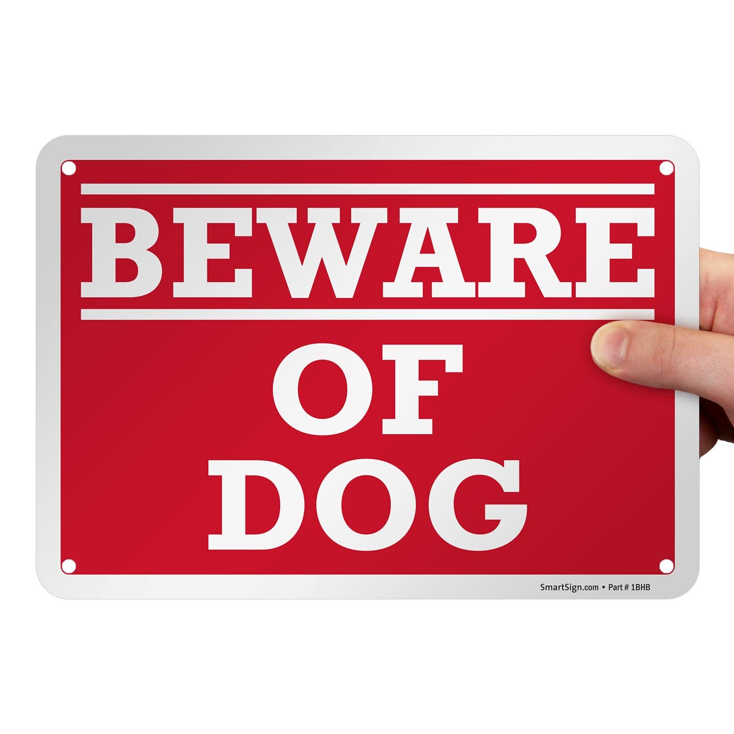 – K-2556-AL-10 « Beware of Dog » Sign | 7&Prime; x 10&Prime; Aluminum