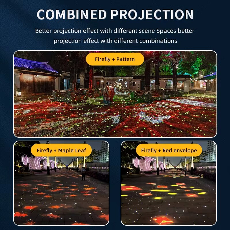 10W-30W Green Outdoor Waterproof Moving Firefly Laser Projector Lights fr Garden