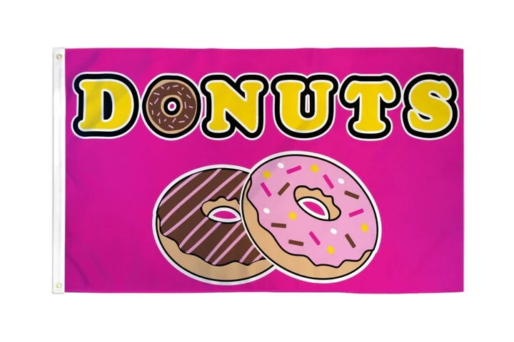 Donuts Flag 3x5ft Business Flag Food Advertising Sign