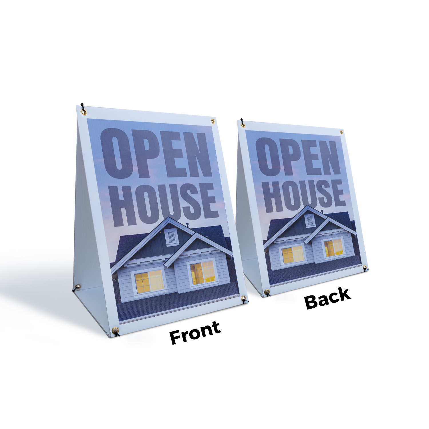 Open House A-Frame Sidewalk Sign Real Estate Promotions Event Marketing Look
