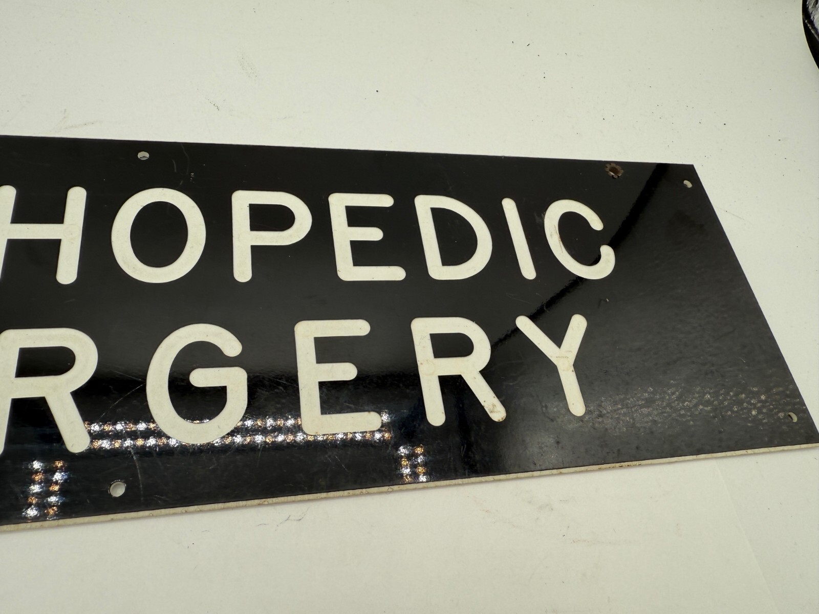 2-sided ORTHOPEDIC SURGERY Sign – Plastic 15&Prime; x 4 1/2&Prime;