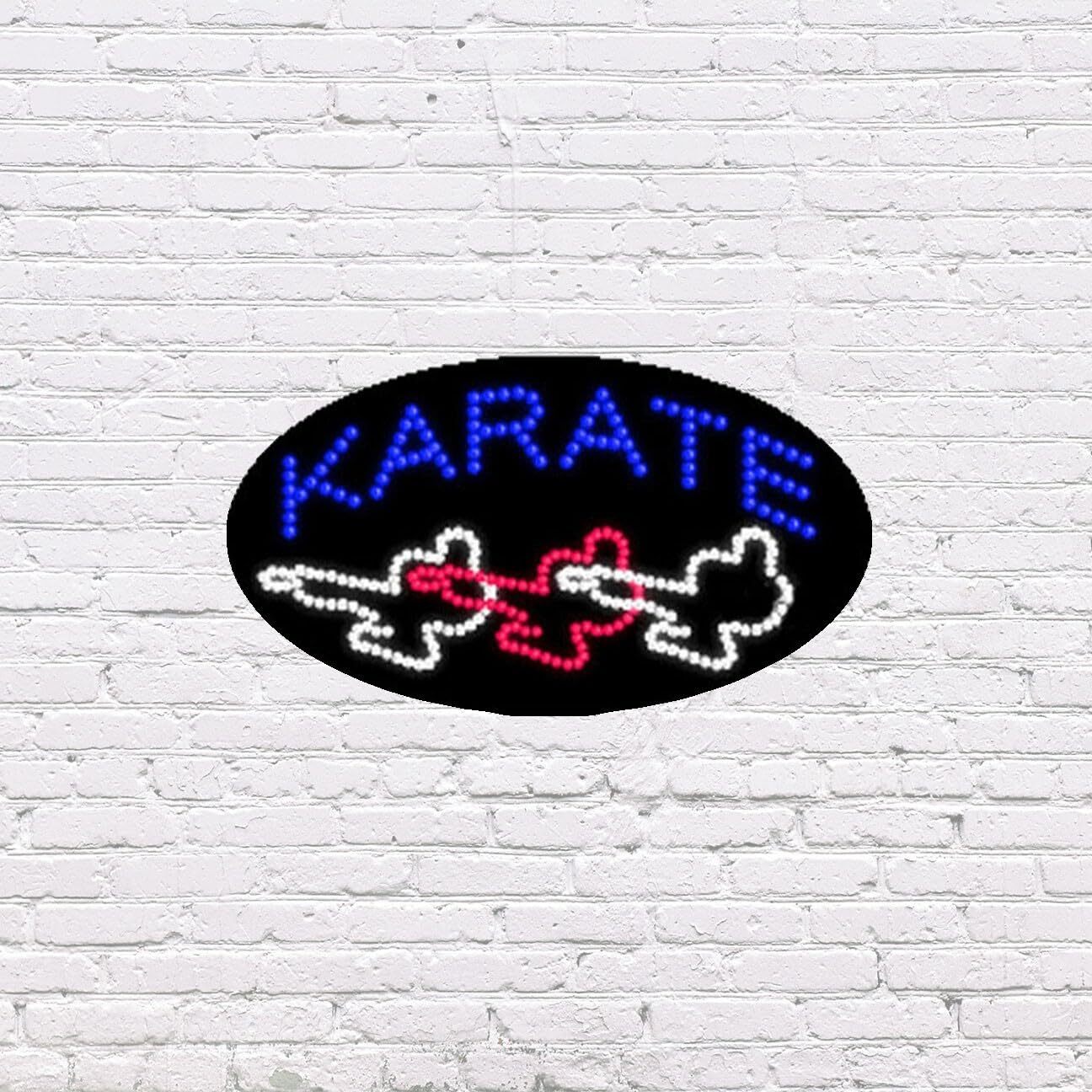 LED Karate | Light-up Sign | 15&Prime;H x 27&Prime;W x 2&Prime;D