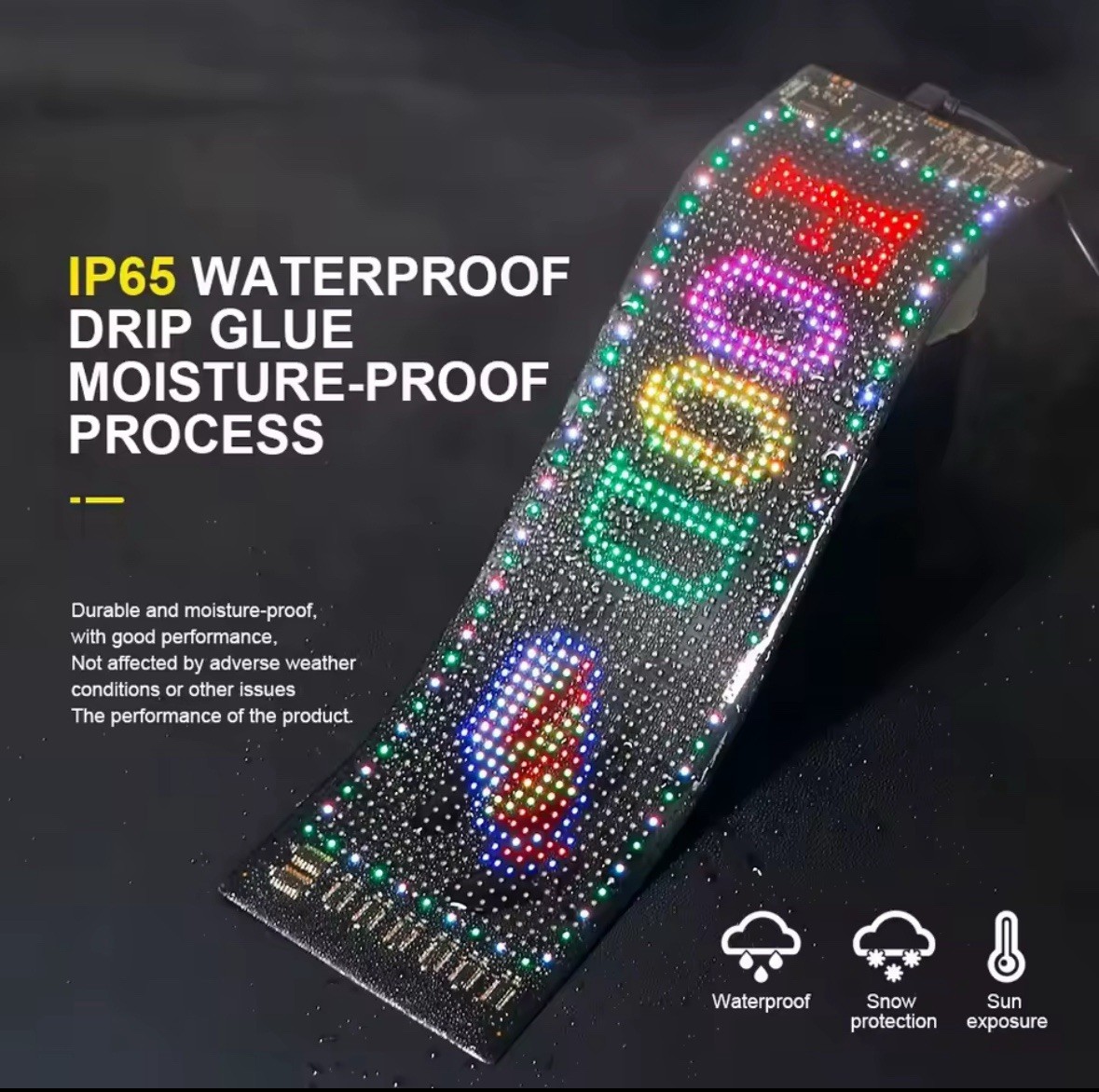 LED Matrix Pixel Display Screen Scrolling Message Sign App Control RGB