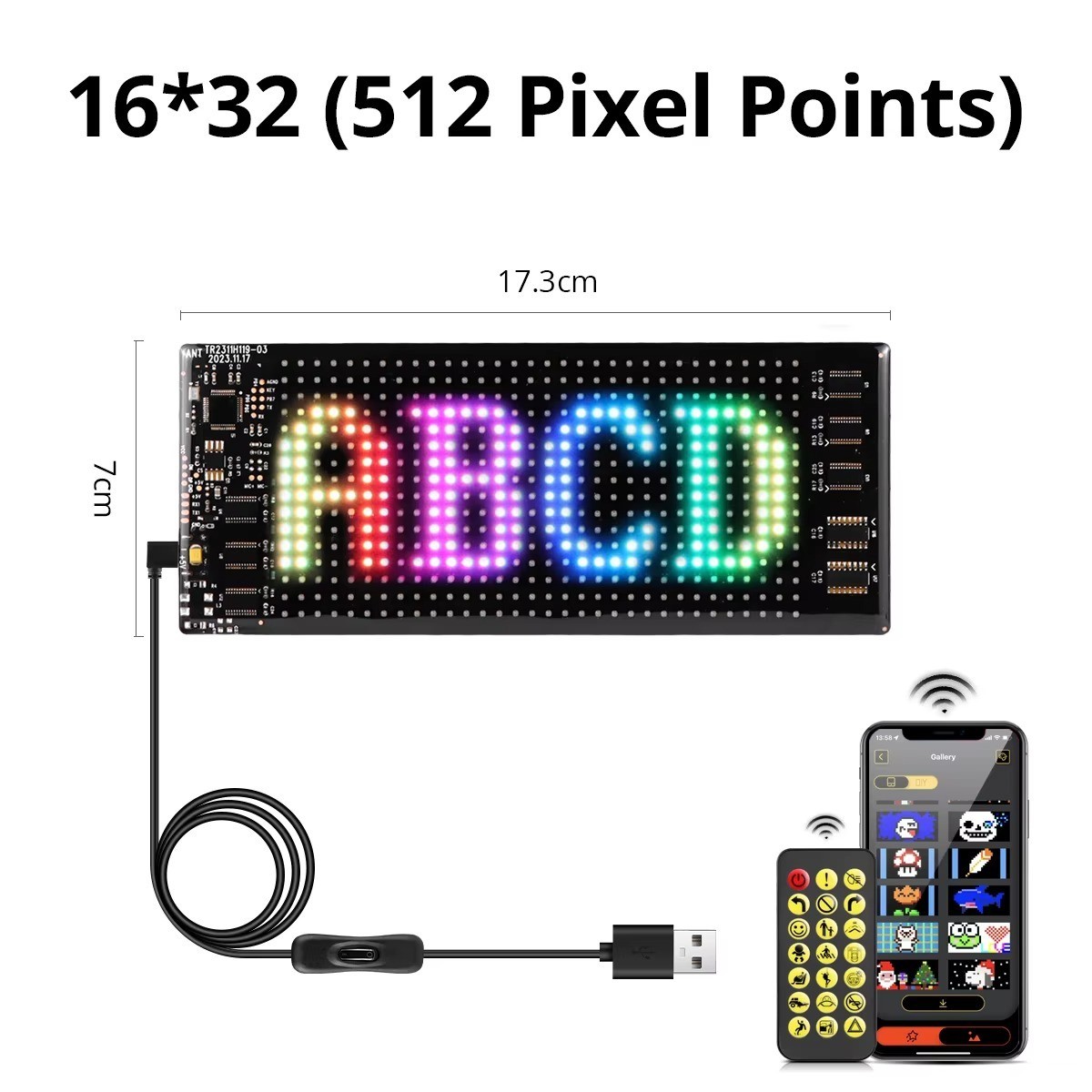 Customisable Animated Window Display LED Matrix Pixel Scrolling Screen