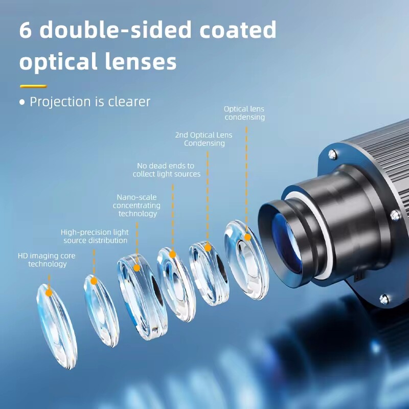 300W Custom Logo Projector GOBO IP65 for Store Business Outdoor Indoor Lights