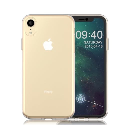 Koucfum iPhone XR Clear Case Transparent TPU Cover Lightweight Shock-Absorbent