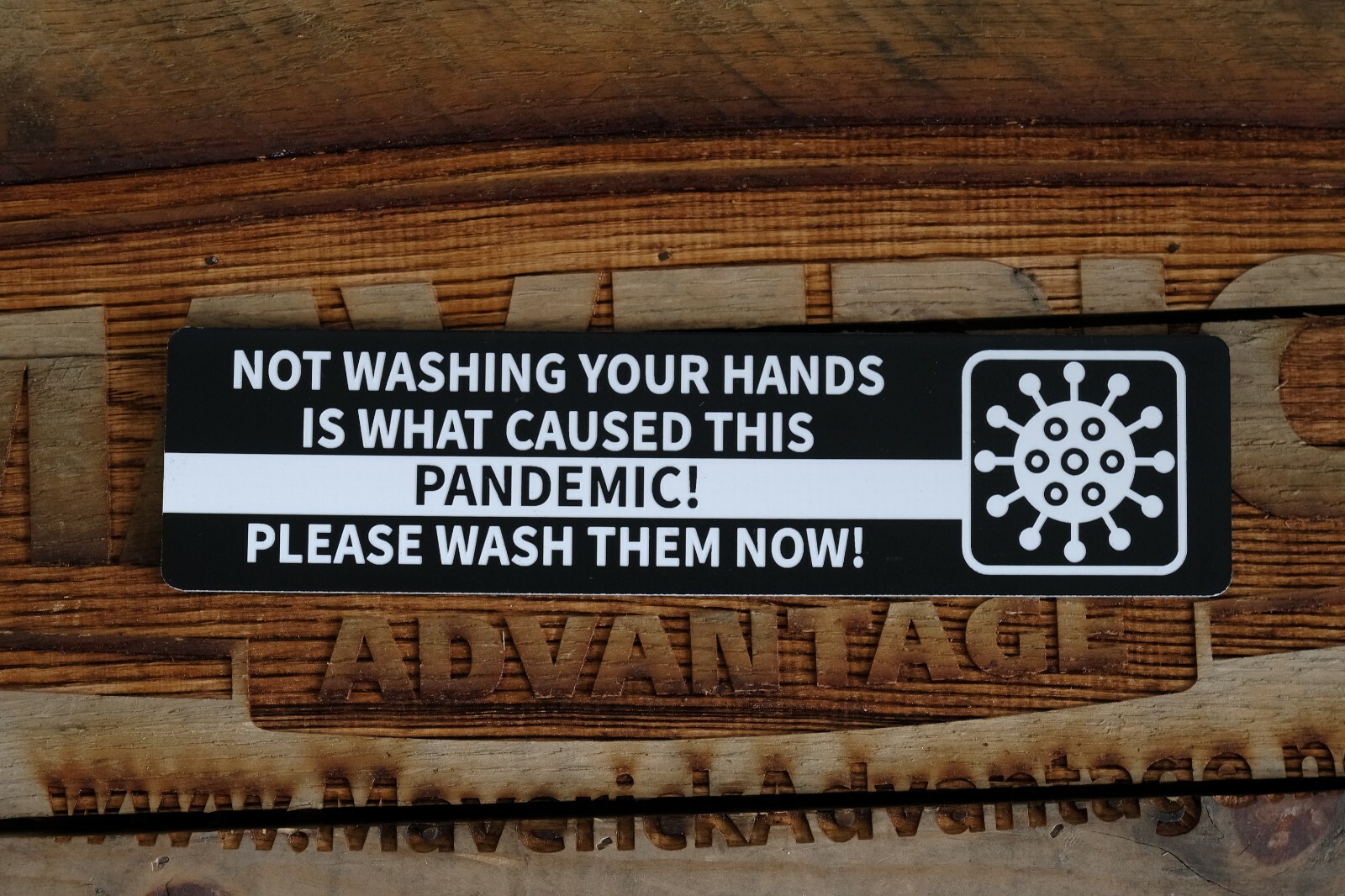 2x You Must Wash Hands – PANDEMIC – Sign 2&Prime; x 8&Prime;