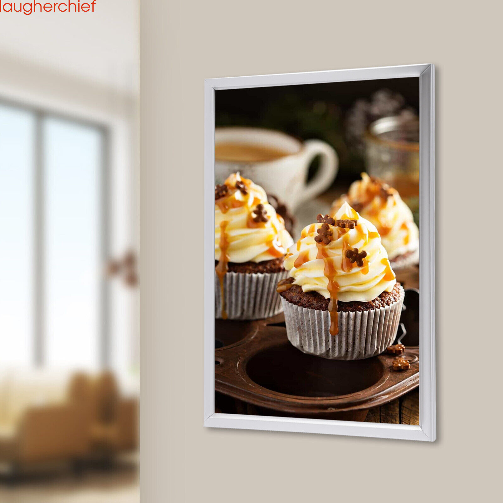Wall Mount LED Light Box Movie Poster Display 24&Prime;x36&Prime; Advertising Frame Store US