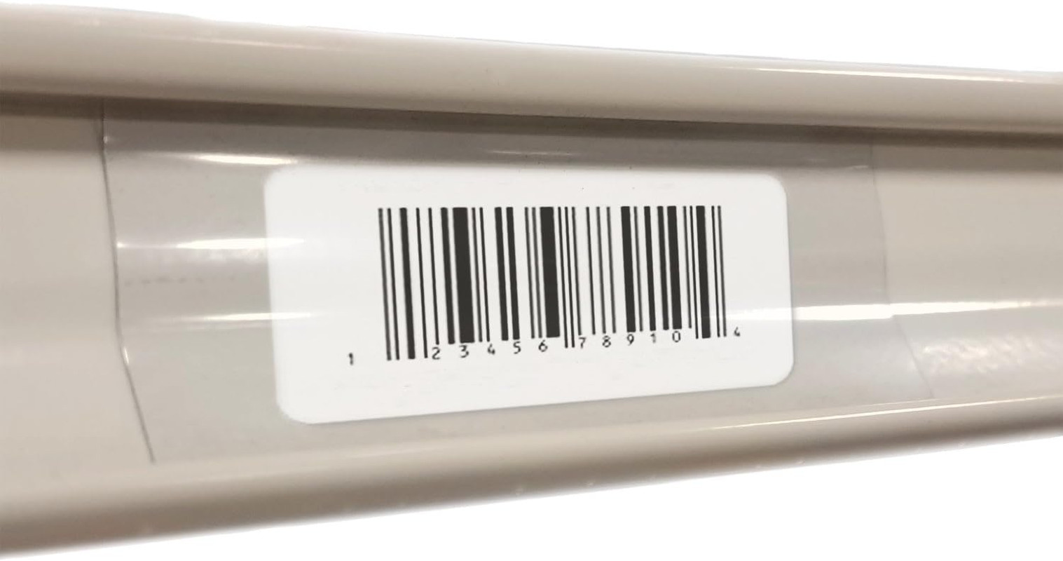 250 Clear Plastic Gondola Shelving Ticket Molding UPC Insert Strips 3&Prime; X 1.25&Prime;