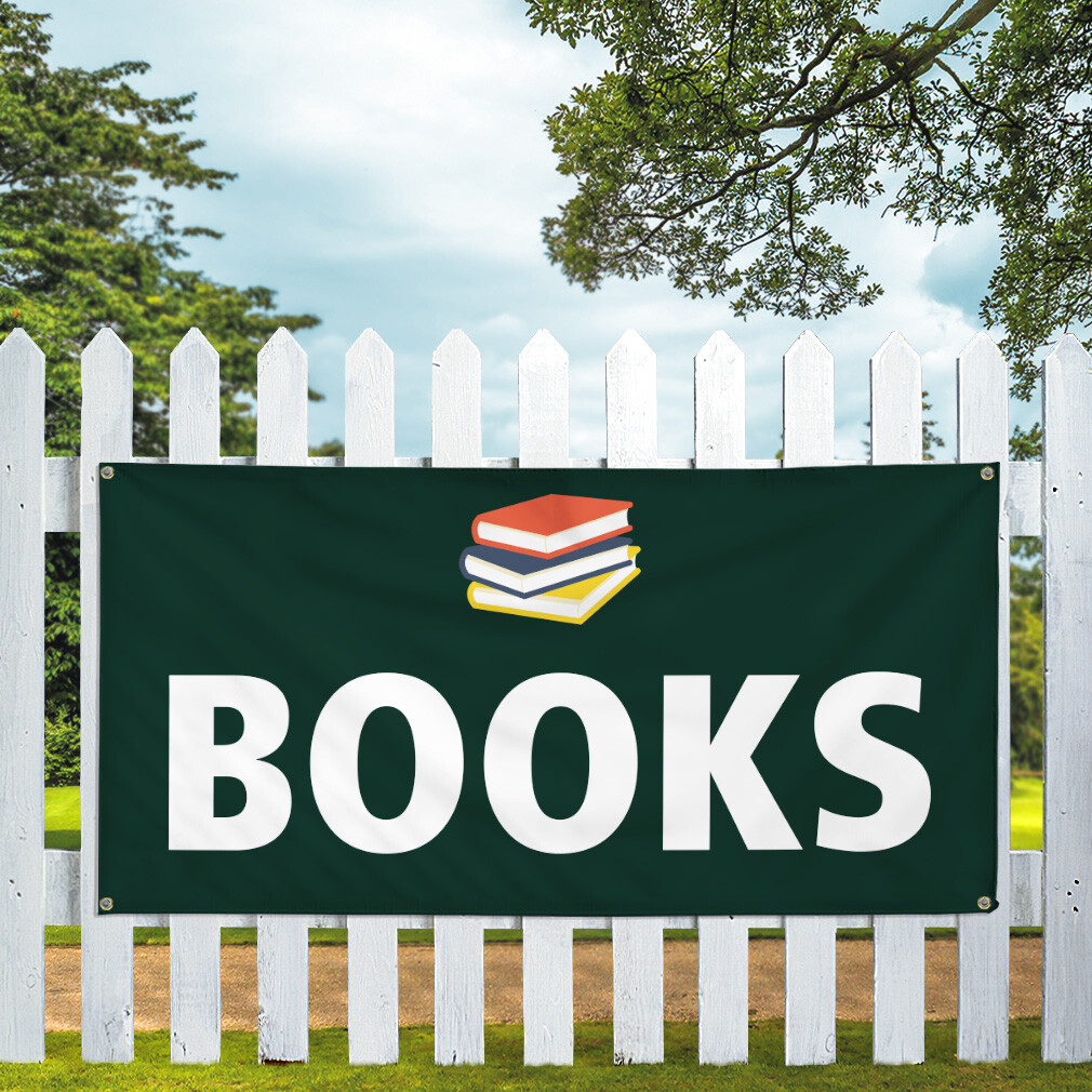 Vinyl Banner Multiple Sizes Books Outdoor Advertising Printing Business Outdoor