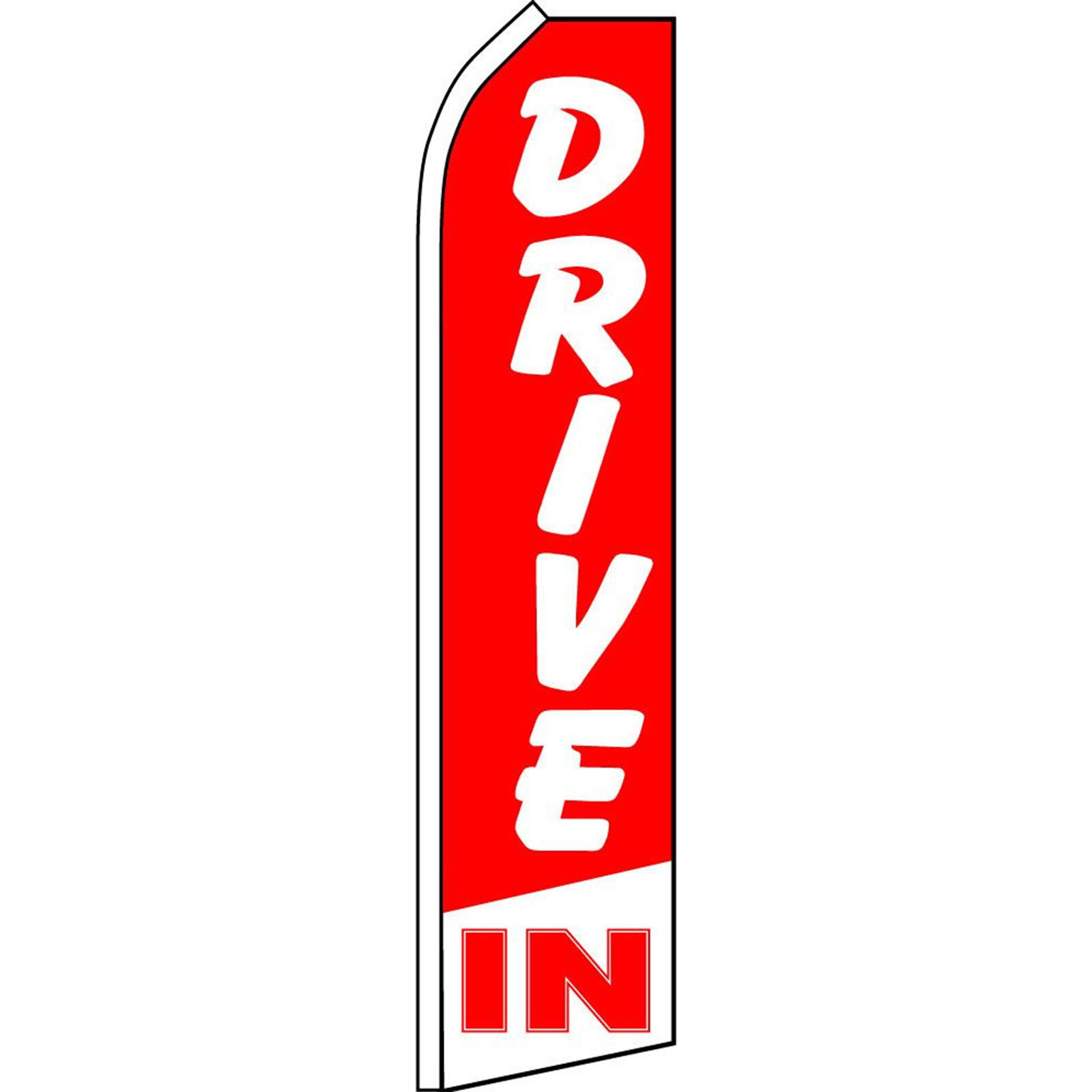 Drive In 2 1/2 ft X 11 1/2 ft Swooper Flag