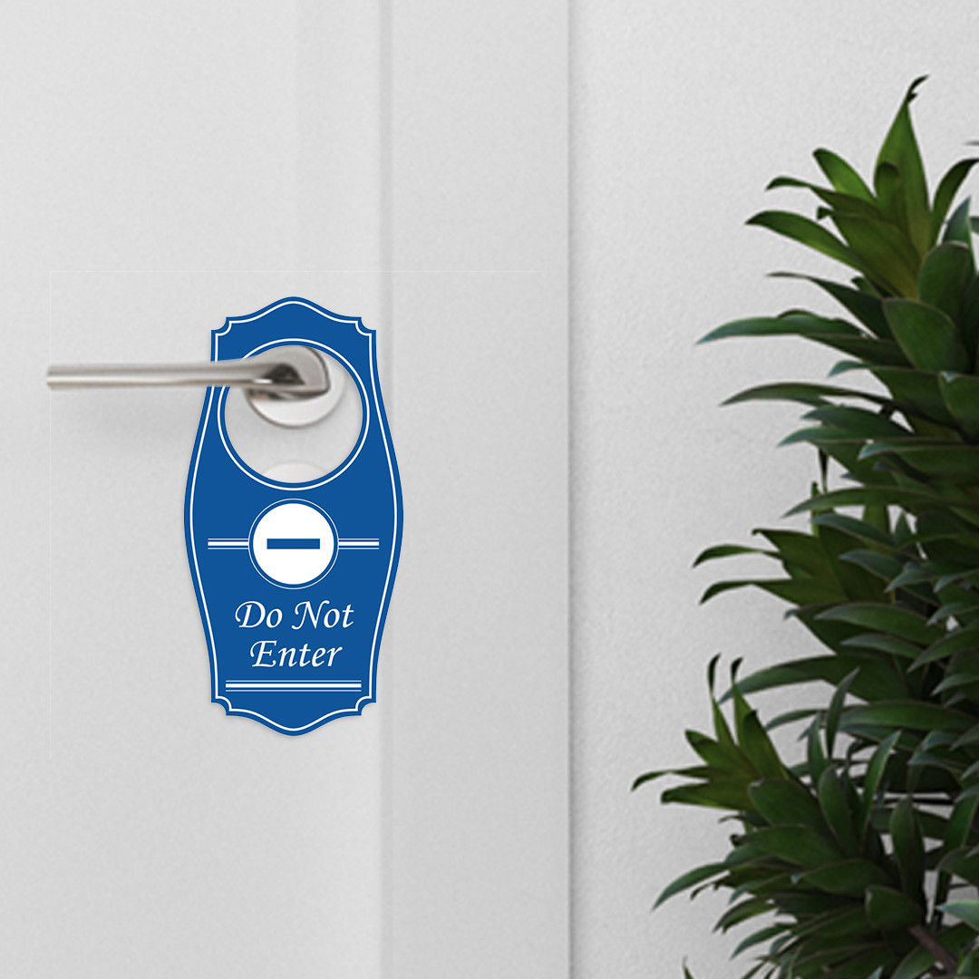 Signs ByLITA Do Not Enter Door Hanger