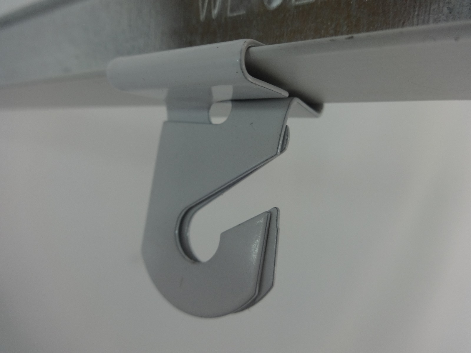 10 Sets Heavy Duty Metal Sliding Ceiling Display Hooks Tile Grid Hinged Track