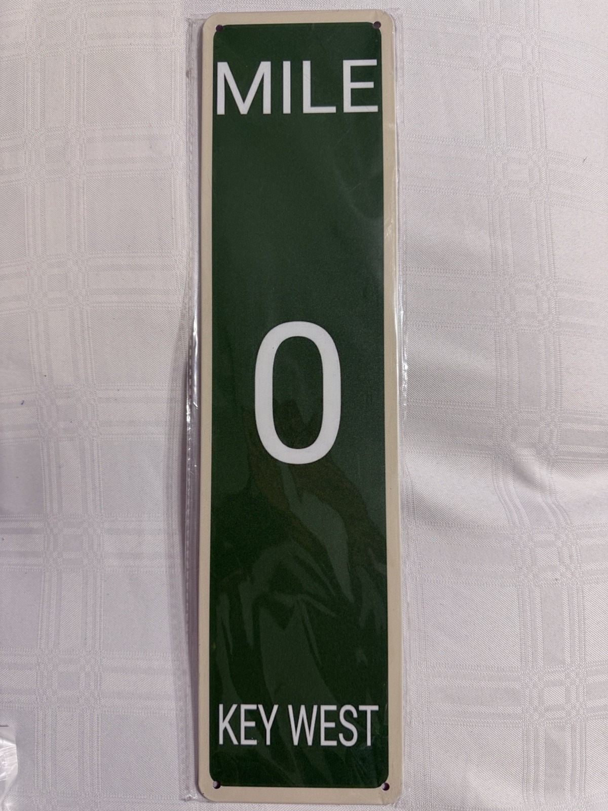MILE 0 KEY WEST Metal Tin Street Sign~ Generic~ 16”X4”~ NEW SEALED~ FLORIDA
