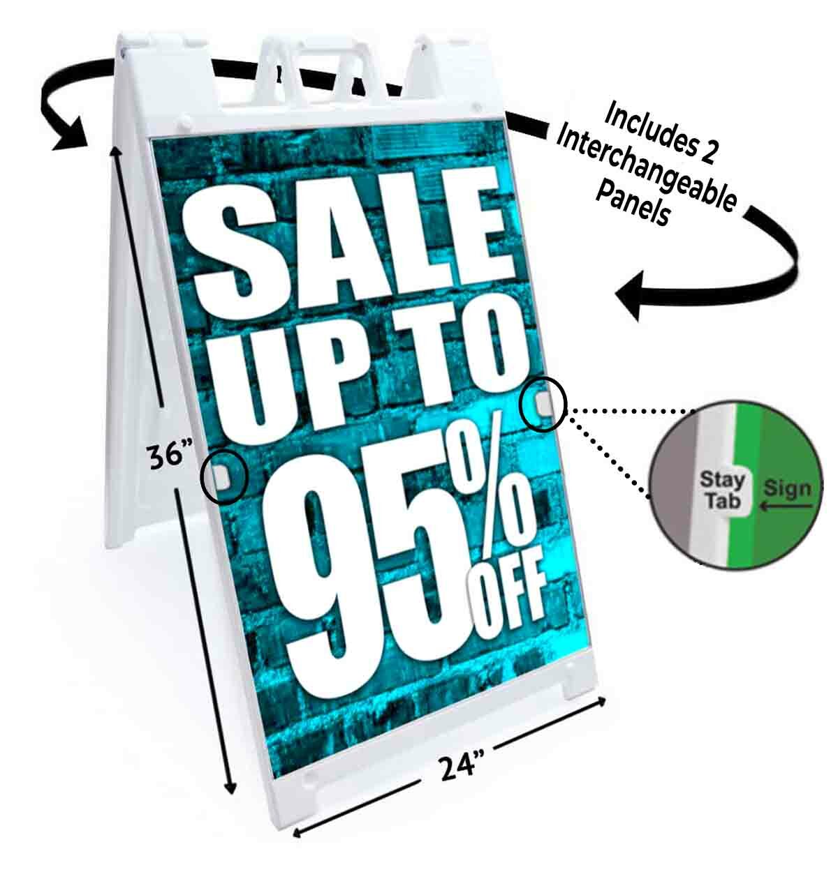 Sale Up To 95% Off Signicade 24×36 Aframe Sidewalk Sign Banner Decal