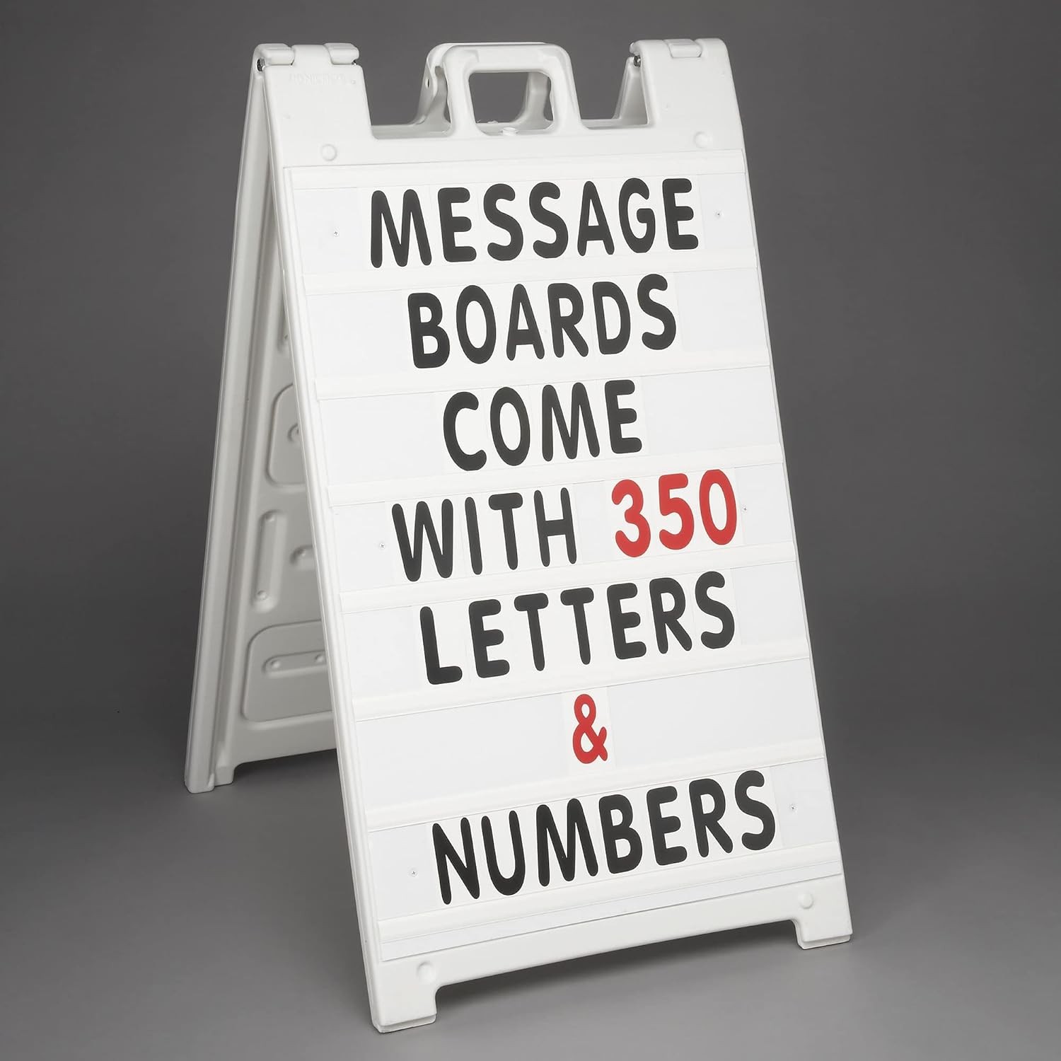 Plasticade Signicade Deluxe A Frame Sidewalk Curb Sign Portable Folding Double S
