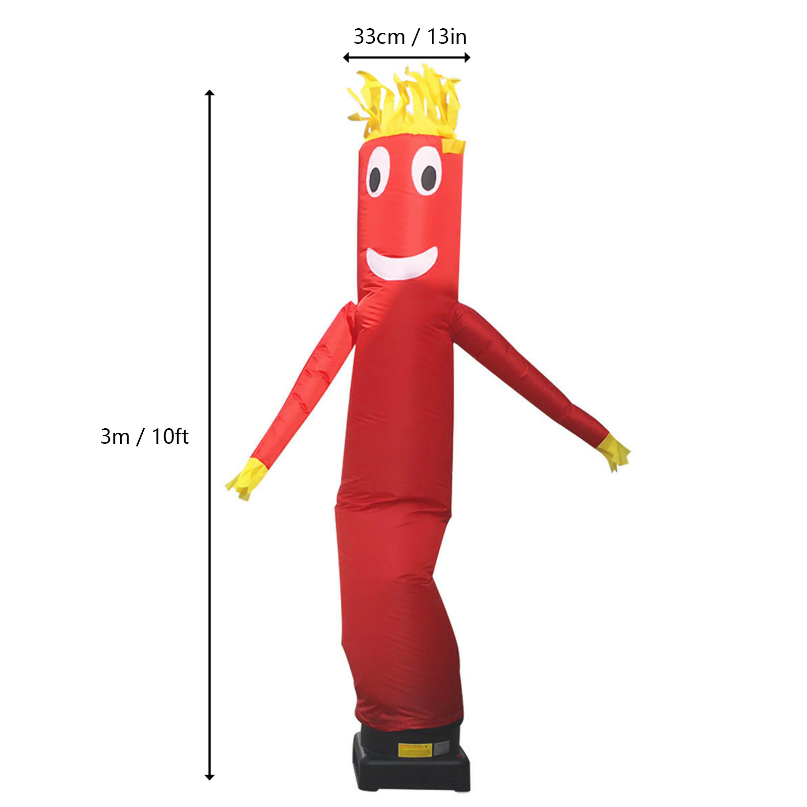 10ft Inflatable Tube Man Wind Sky Wavy Dancer Advertising Air Puppet No Blower