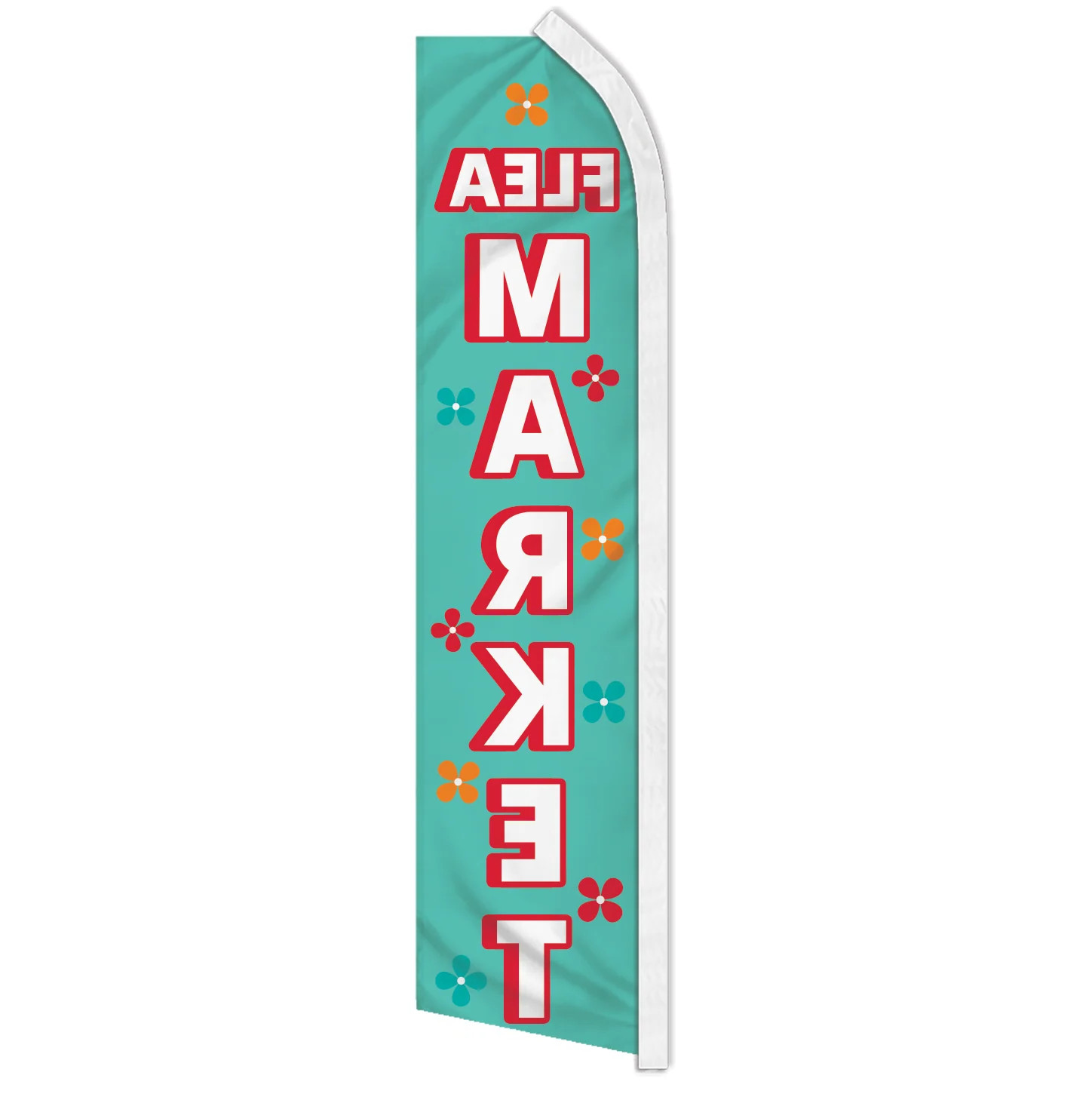 FLEA MARKET advertising super flag polyester banner sign *POLE NOT INCLUDED