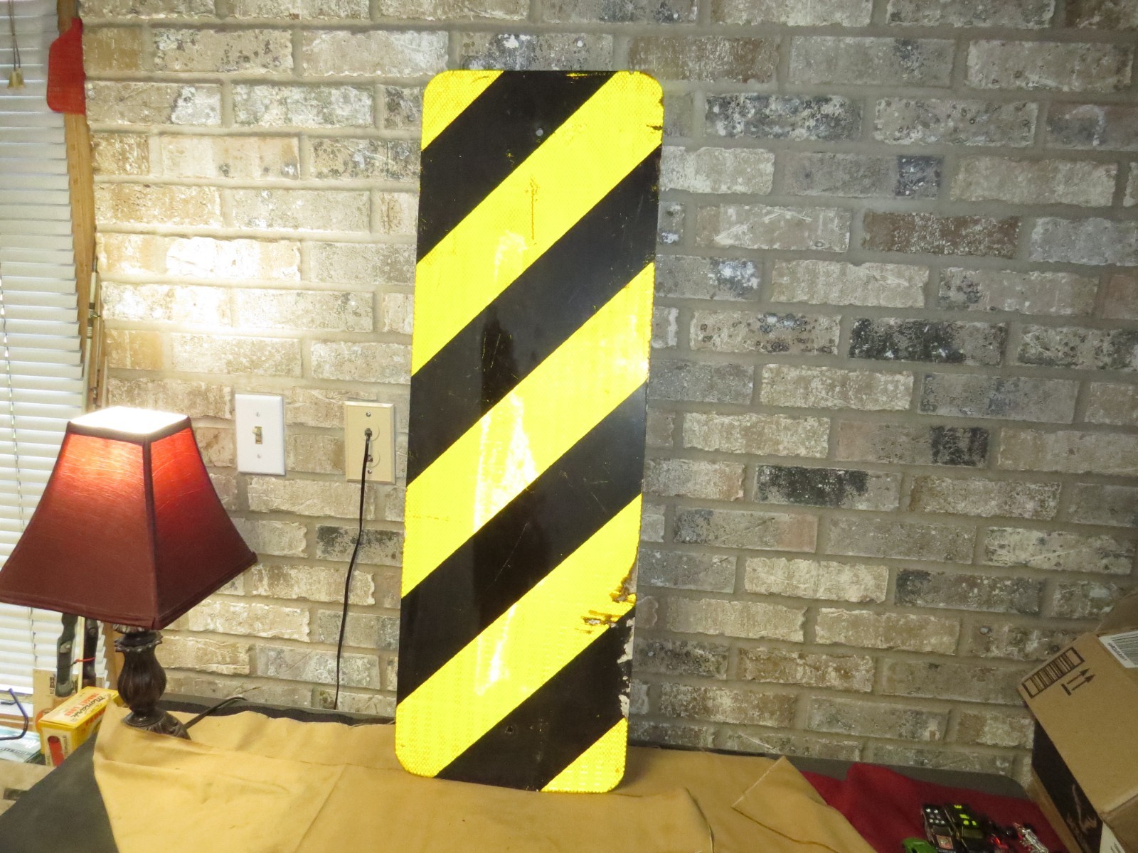 Retired Reflective Highway Right Object Marker Sign 12&Prime;x 36&Prime;