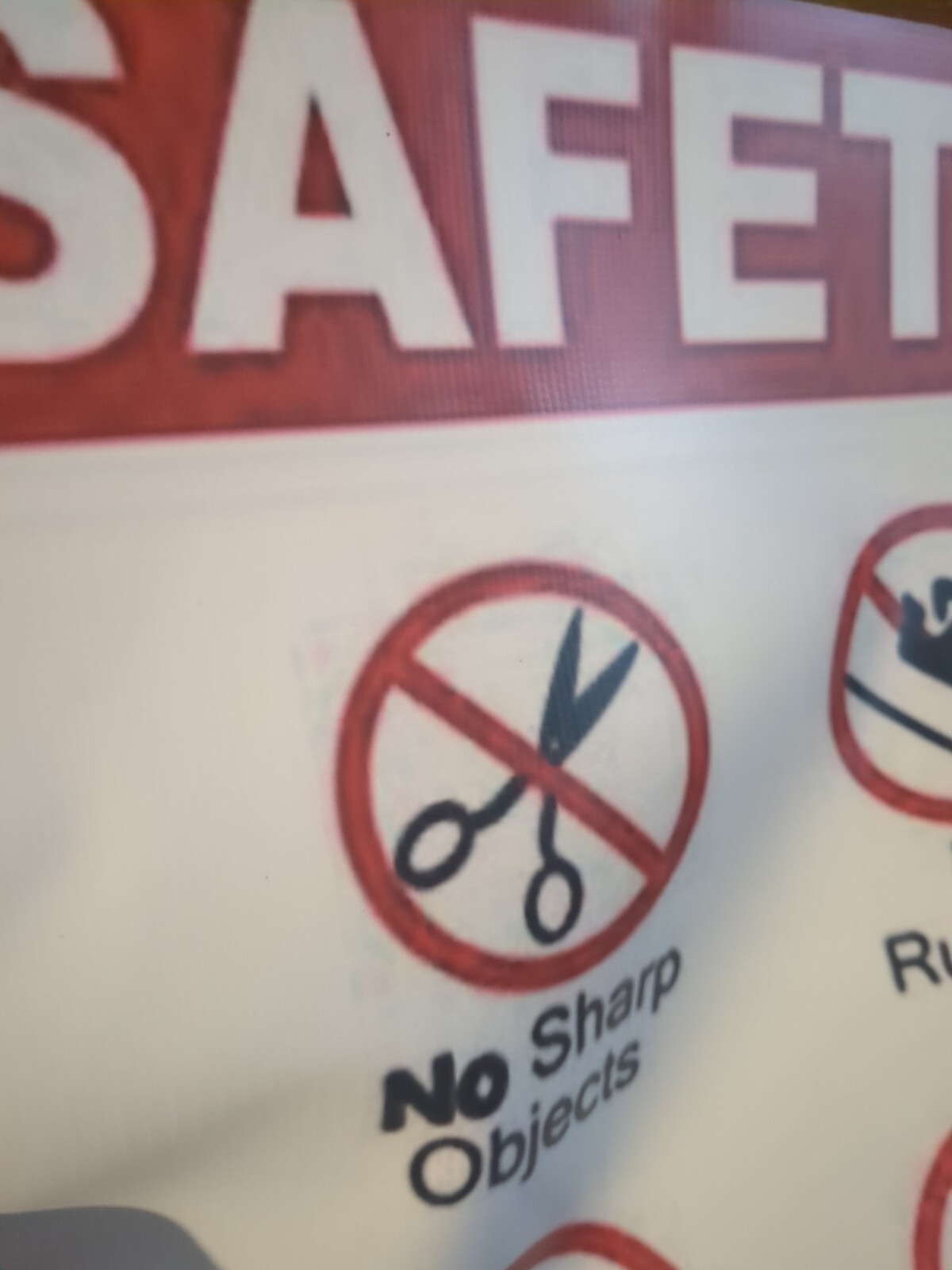 Vinyl Sign inflatables bounce house Safety Rules patch 17.5&Prime;x15.5 Factory 2nds