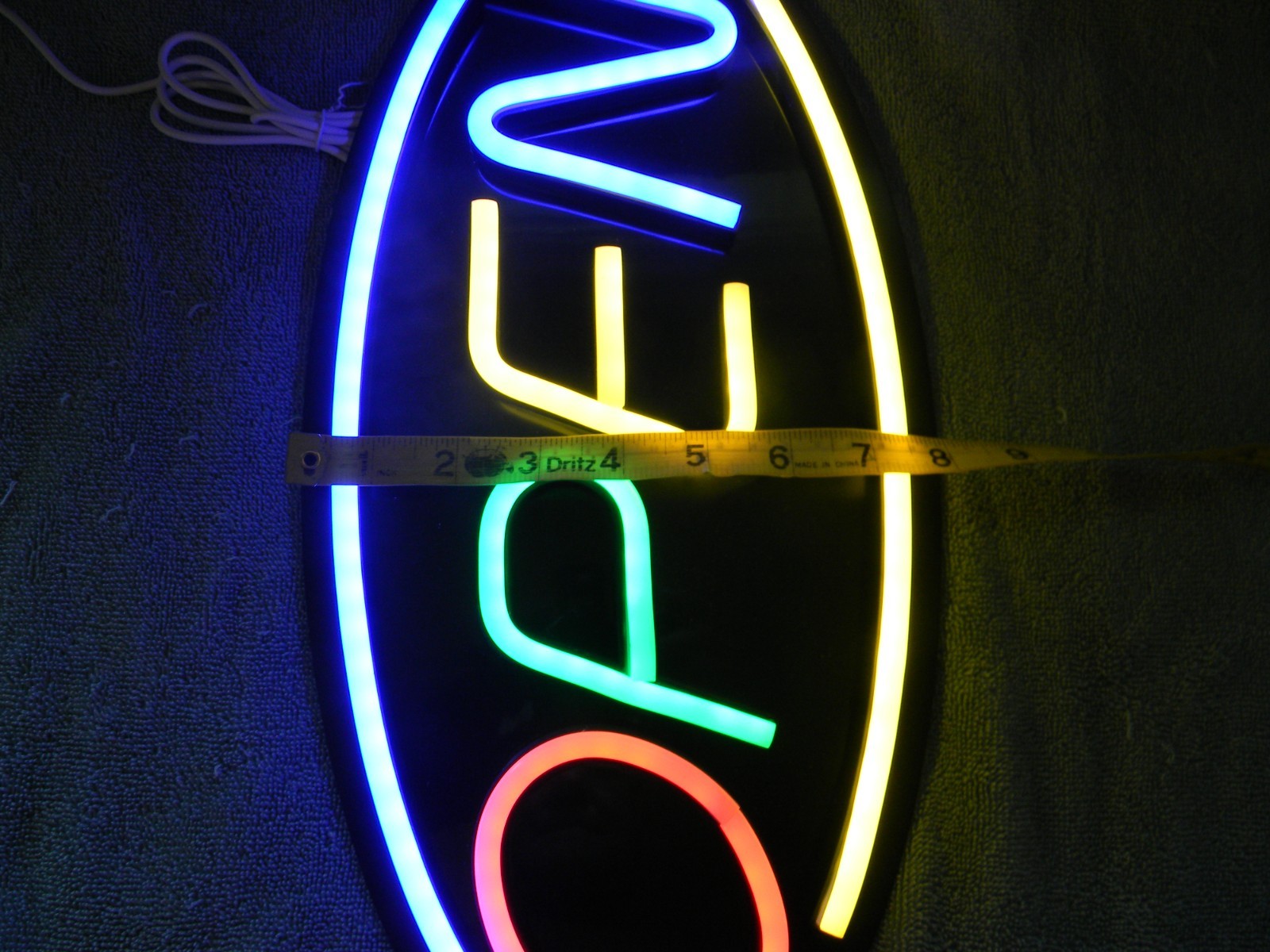 Multicolored Neon Open Sign ~ Business Hours Sign ~ Open/Closed Sign Lot