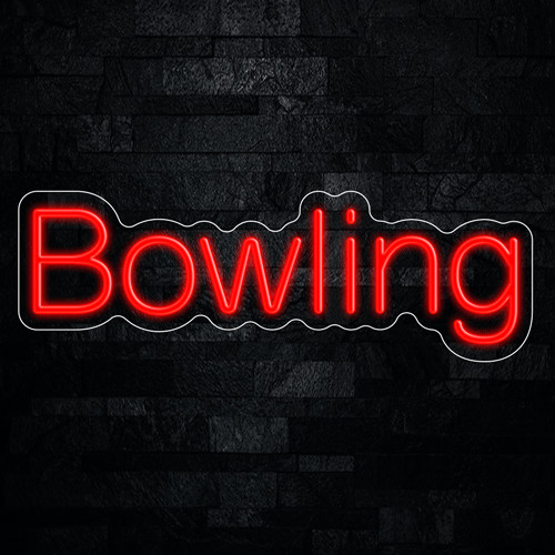 Bowling LED Neon Sign 24&Prime;L x 8&Prime;H #32956