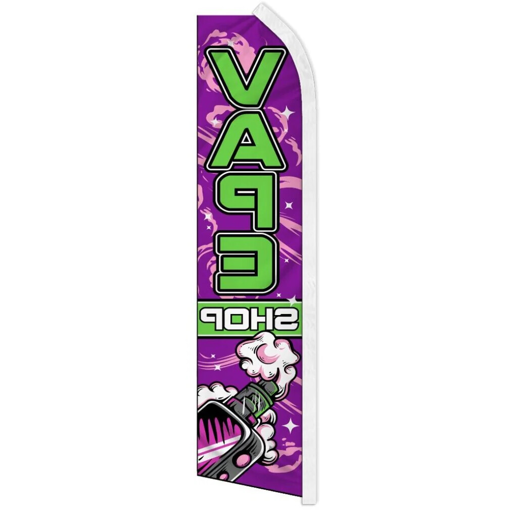 VAPE SHOP advertising super flag polyester banner sign p&g *POLE NOT INCLUDED*