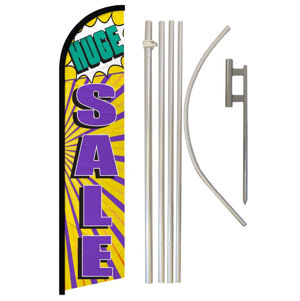 Huge Sale Full Curve Windless Swooper Flag Pole Kit Sale