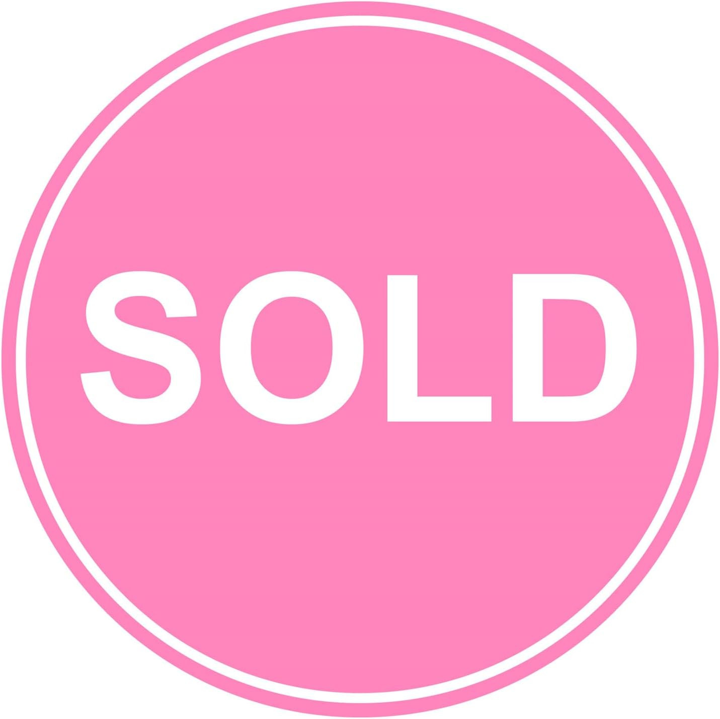 Sold Sticker,2Inch 300Pcs Pink Sold Sticker for Business Shop Store Retail Packa