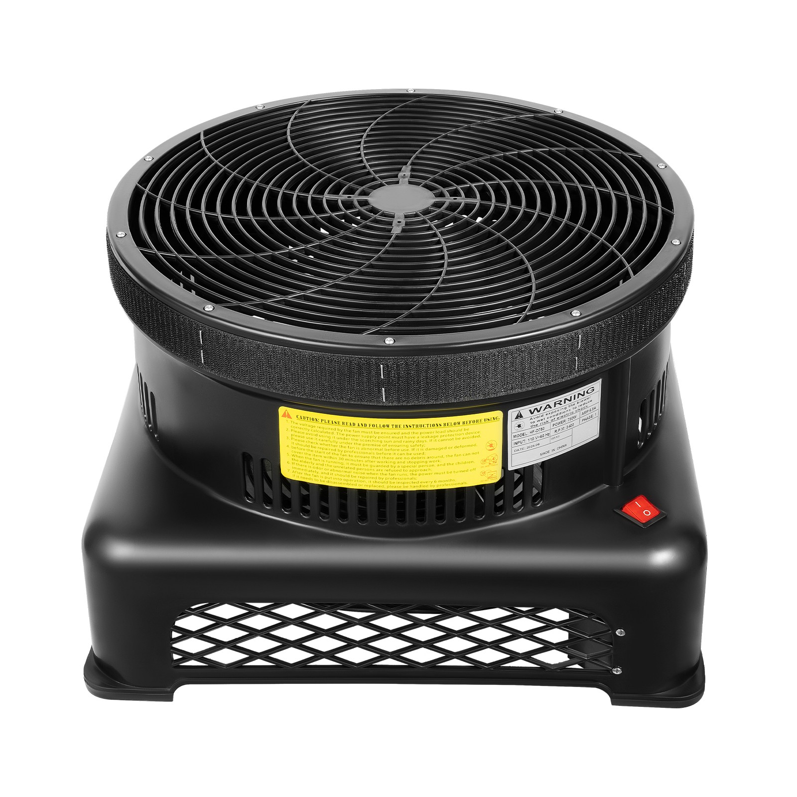 750W 17.7&Prime; Air Blower Fan For Inflatable Sky Puppet Wavy Tube Man Dancing Doll