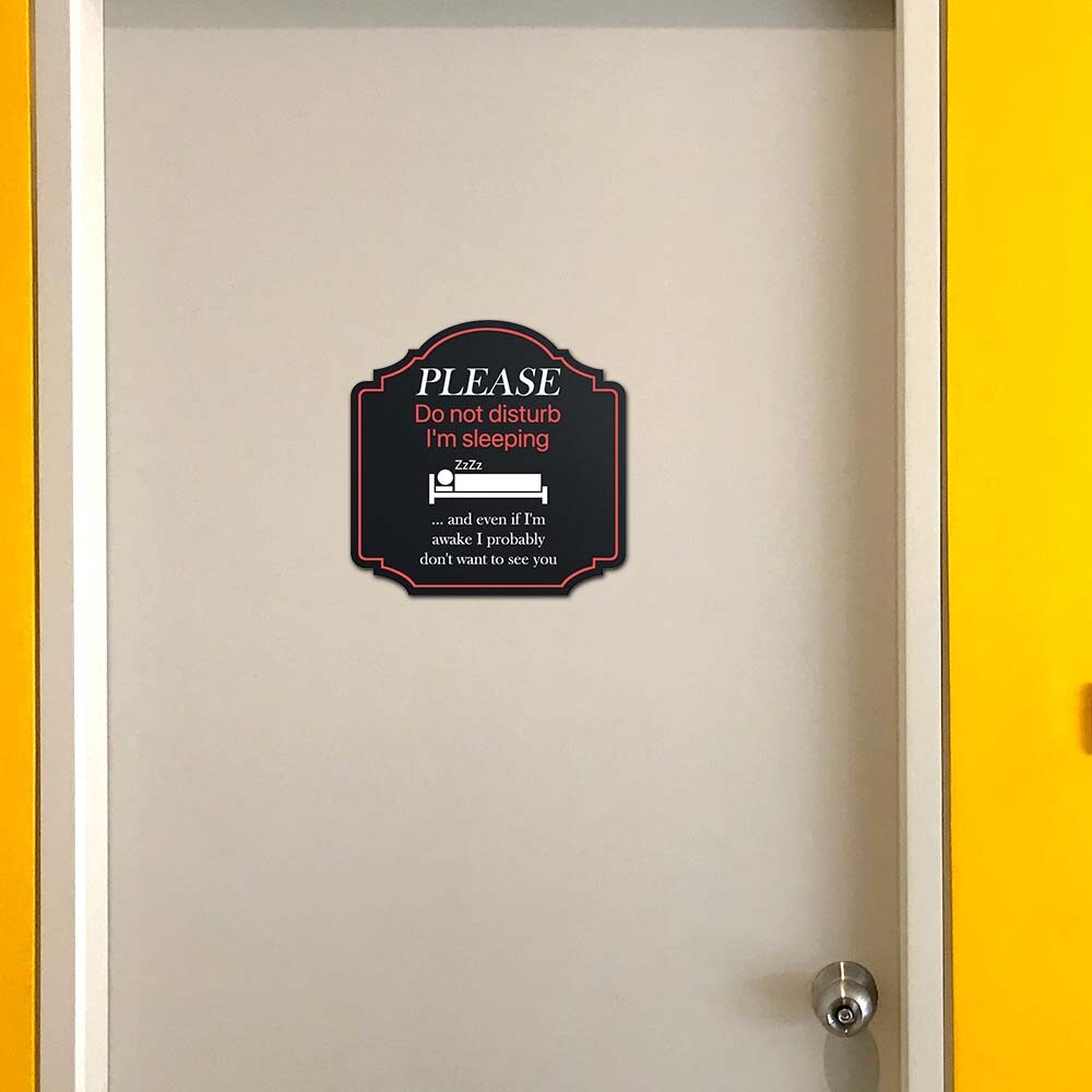 Heritage Plus Please Do Not Disturb I&rsquo;m Sleeping Wall or Door Sign