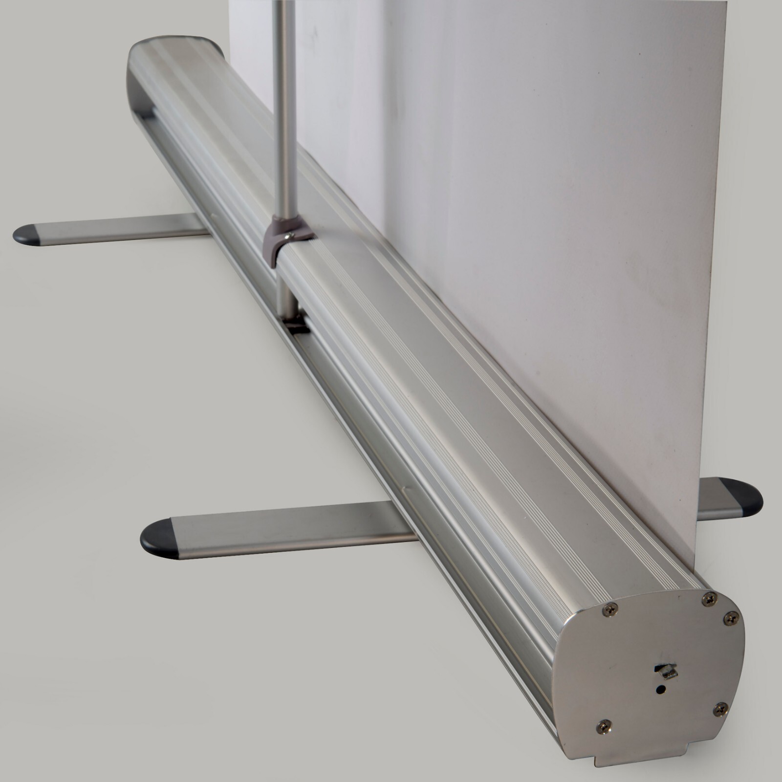 Retractable Banner Stand-Roll Up Banner Holder 33.46×78.74 Inch Silver Aluminum