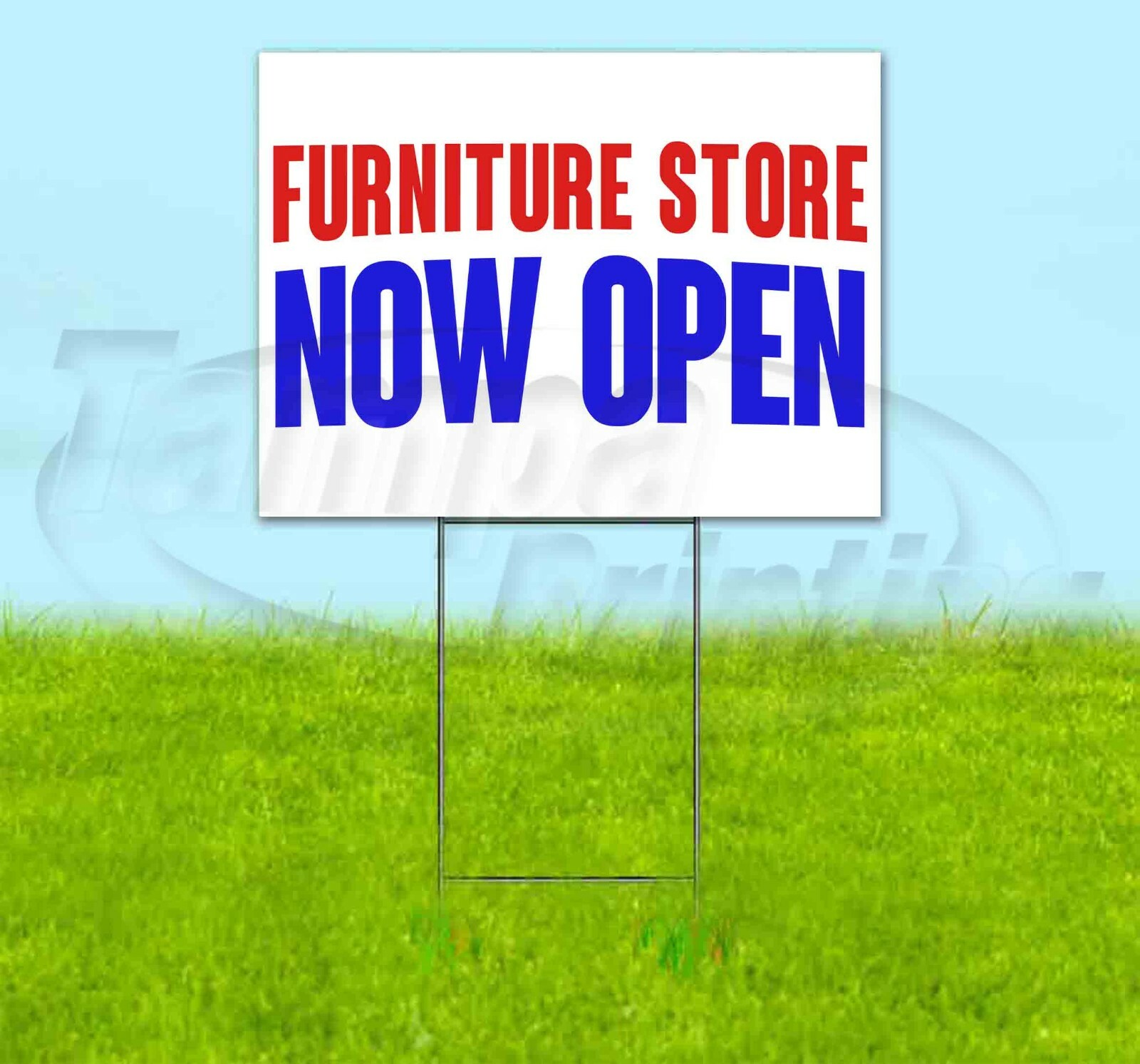 FURNITURE STORE NOW OPEN Yard Sign Corrugated Plastic Bandit Lawn Decorations