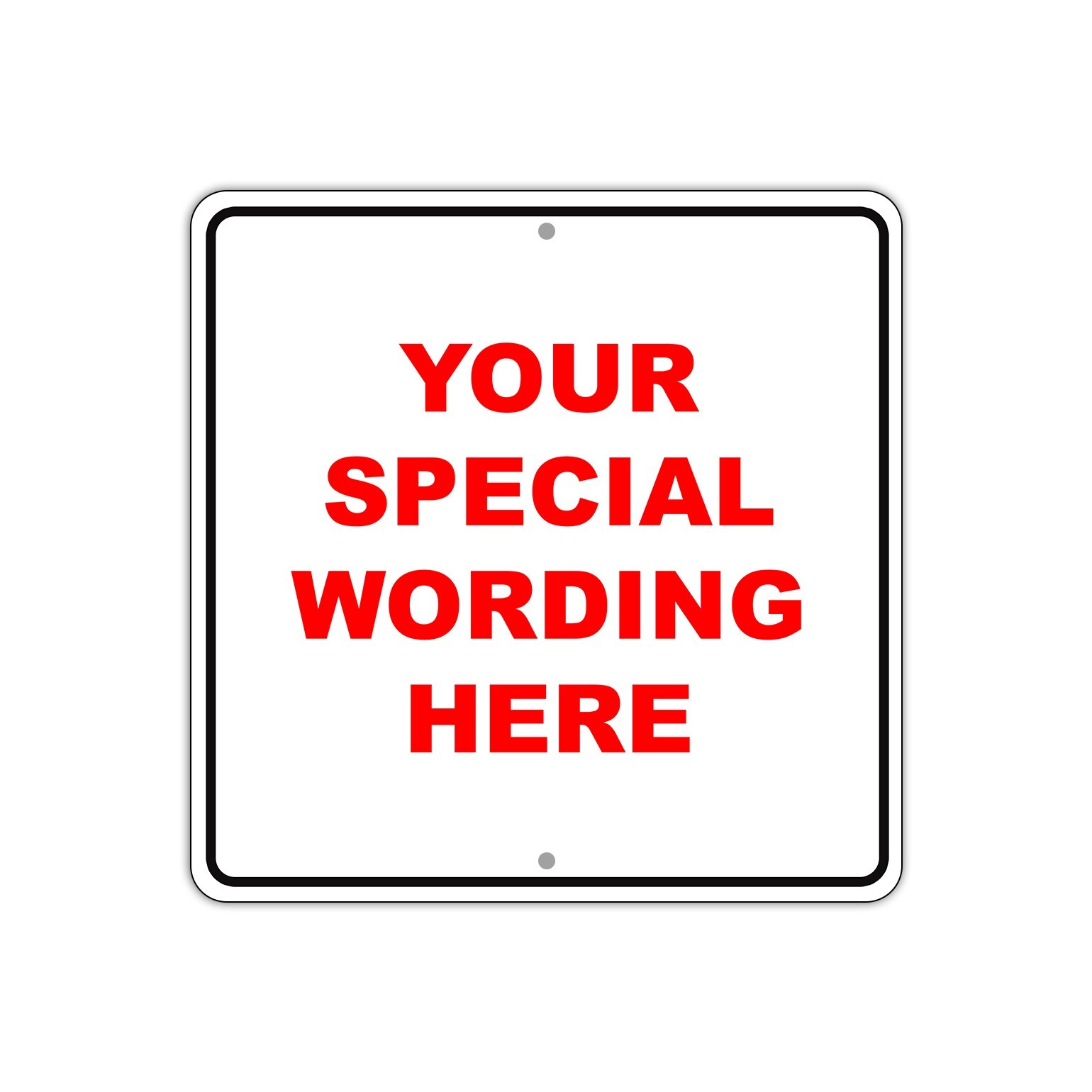 Personalized Your Own Choice Words Or Image Custom Designs Aluminum Metal Sign