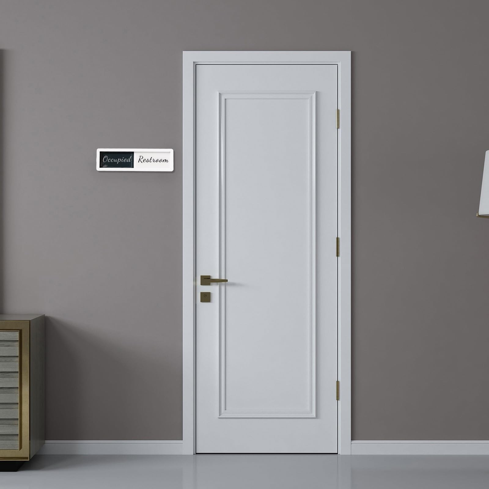 Vacant Occupied Bathroom Sign Slider Privacy Indicator Home Office Hotel 6.7×2