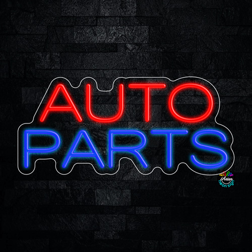 Auto Parts LED Neon Sign 22&Prime;L x 10&Prime;H #32037